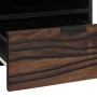 Mesa de Café with Drawer Marrón y Negro 80 x 54 x 40 cm