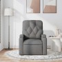 Sillón de masaje reclinable de tela gris oscuro