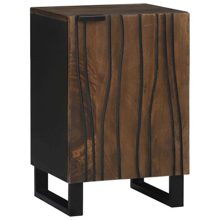 Armario de Baño con estante Marrón y Negro 38 x 33.5 x 58 cm
