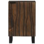 Armario de Baño con estante Marrón y Negro 38 x 33.5 x 58 cm