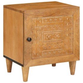 Mesa de Noche Marrón claro 40 x 33 x 46 cm Mesa de Noche Marrón claro 40 x 33 x 46 cm