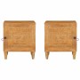 Mesa de Noche 2 pcs Marrón claro 40 x 33 x 46 cm