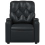 Sillón de masaje reclinable cuero sintético negro