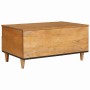 Mesa de Café con cajón con estante Marrón claro 80 x 54 x 40 cm