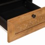 Mesa de Café con cajón con estante Marrón claro 80 x 54 x 40 cm