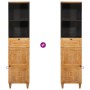 Gabinete de Baño con cajón Marrón claro 38 x 33.5 x 160 cm