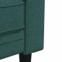 Sofá Chesterfield de 3 plazas tela verde oscuro