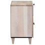 Mesa de Noche Beige 50 x 33 x 60 cm madera maciza de mango