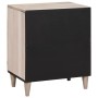 Mesa de Noche Beige 50 x 33 x 60 cm madera maciza de mango