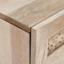 Mesa de Noche Beige 50 x 33 x 60 cm madera maciza de mango