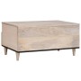 Mesa de Café 80 x 54 x 40 cm madera maciza de mango