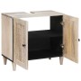 Gabinete de Baño 62 x 33 x 58 cm Madera Sólida de Mango