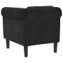 Sillón de terciopelo negro