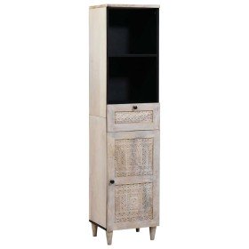 Gabinete de Baño con cajón con puerta Blanco 38 x 33.5 x 160 cm Gabinete de Baño con cajón con puerta Blanco 38 x 33.5 x 160 cm