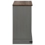 Aparador HALDEN con puerta corredera gris 80x40x80 cm