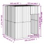 Caseta perros tejado acero galvanizado gris claro 165x153x181cm von vidaXL, Hundehütten - Ref: Foro24-172364, Preis: 257,98 €...