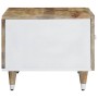 Mesa de centro de madera maciza de mango 80x50x40 cm