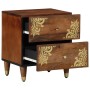Armario de Noche con cajón 2 pcs Marrón miel 40 x 33 x 46 cm