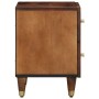 Armario de Noche con cajón 2 pcs Marrón miel 40 x 33 x 46 cm