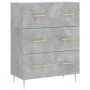 Hohes Sideboard Sperrholz grauer Beton 69,5x34x180 cm von vidaXL, Sideboards - Ref: Foro24-3189369, Preis: 153,25 €, Rabatt: %