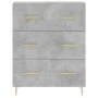 Hohes Sideboard Sperrholz grauer Beton 69,5x34x180 cm von vidaXL, Sideboards - Ref: Foro24-3189369, Preis: 143,57 €, Rabatt: %
