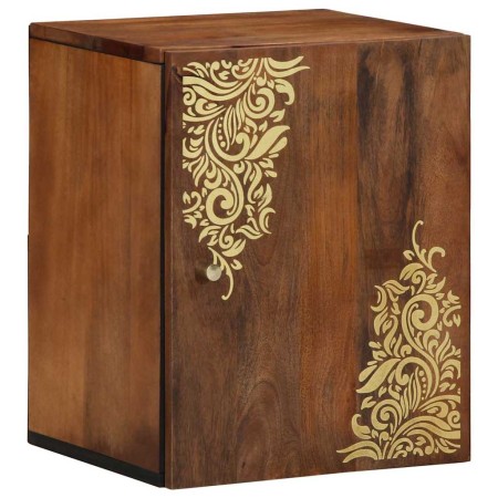 Gabinete de pared para baño Marrón miel 38 x 33 x 48 cm