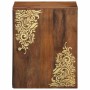 Gabinete de pared para baño Marrón miel 38 x 33 x 48 cm