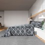 Graues Bettbezug-Set aus Baumwolle, 135 x 200 cm von vidaXL, Bettbezüge - Ref: Foro24-136053, Preis: 20,11 €, Rabatt: %
