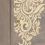 Armario de Noche Gris 40 x 33 x 46 cm madera maciza de mango