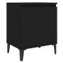 Nachttische mit schwarzen Metallbeinen 40x30x50 cm von vidaXL, Nachttische - Ref: Foro24-805836, Preis: 60,66 €, Rabatt: %
