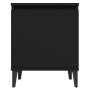 Mesitas de noche con patas de metal negro 40x30x50 cm de vidaXL, Mesitas de noche - Ref: Foro24-805836, Precio: 61,27 €, Desc...
