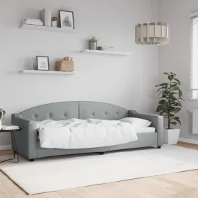 Light gray fabric sofa bed 80x200 cm by vidaXL, Beds and slatted bases - Ref: Foro24-354178, Price: 185,24 €, Discount: %