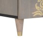 Vitrina Gris y dorado 60 x 33.5 x 75 cm Madera maciza de Mango