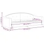 Light gray fabric sofa bed 80x200 cm by vidaXL, Beds and slatted bases - Ref: Foro24-354178, Price: 185,24 €, Discount: %