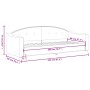 Dunkelgraues Stoffschlafsofa 80x200 cm von vidaXL, Betten und Lattenroste - Ref: Foro24-354179, Preis: 186,09 €, Rabatt: %