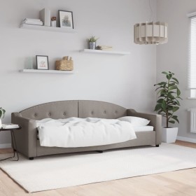 Taupe gray fabric sofa bed 80x200 cm by vidaXL, Beds and slatted bases - Ref: Foro24-354181, Price: 188,25 €, Discount: %