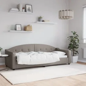 Taupe gray fabric sofa bed 80x200 cm by vidaXL, Beds and slatted bases - Ref: Foro24-354181, Price: 185,51 €, Discount: %