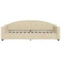 Cream fabric sofa bed 80x200 cm by vidaXL, Beds and slatted bases - Ref: Foro24-354182, Price: 185,24 €, Discount: %