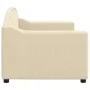 Cream fabric sofa bed 80x200 cm by vidaXL, Beds and slatted bases - Ref: Foro24-354182, Price: 185,24 €, Discount: %