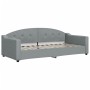 Hellgraues Schlafsofa aus Stoff, 90 x 200 cm von vidaXL, Betten und Lattenroste - Ref: Foro24-354183, Preis: 192,86 €, Rabatt: %