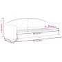 Dunkelgraues Schlafsofa aus Stoff, 90 x 200 cm von vidaXL, Betten und Lattenroste - Ref: Foro24-354184, Preis: 188,60 €, Raba...