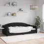Sofá cama tela negro 90x200 cm de vidaXL, Camas y somieres - Ref: Foro24-354185, Precio: 189,87 €, Descuento: %