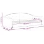 Black fabric sofa bed 90x200 cm by vidaXL, Beds and slatted bases - Ref: Foro24-354185, Price: 189,89 €, Discount: %