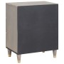 Armario de Noche Gris 50 x 33 x 62 cm madera maciza de mango