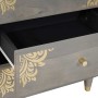 Armario de Noche Gris 50 x 33 x 62 cm madera maciza de mango