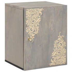 Gabinete de pared para baño con puerta Gris 38 x 33 x 48 cm