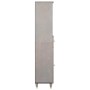 Vitrina Gris 38 x 33.5 x 160 cm Madera maciza de Mango