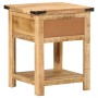 Mesita de noche madera maciza de mango 40x40x50 cm