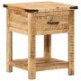 Mesita de noche madera maciza de mango 40x40x50 cm