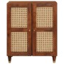 Vitrina Marrón 60 x 33.5 x 75 cm madera maciza de mango